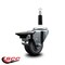 Service Caster 3'' Thermoplastic Rubber Swivel 7/8'' Expanding Stem Caster with Brake SCC-EX20S314-TPRB-PLB-78 - alternate 4